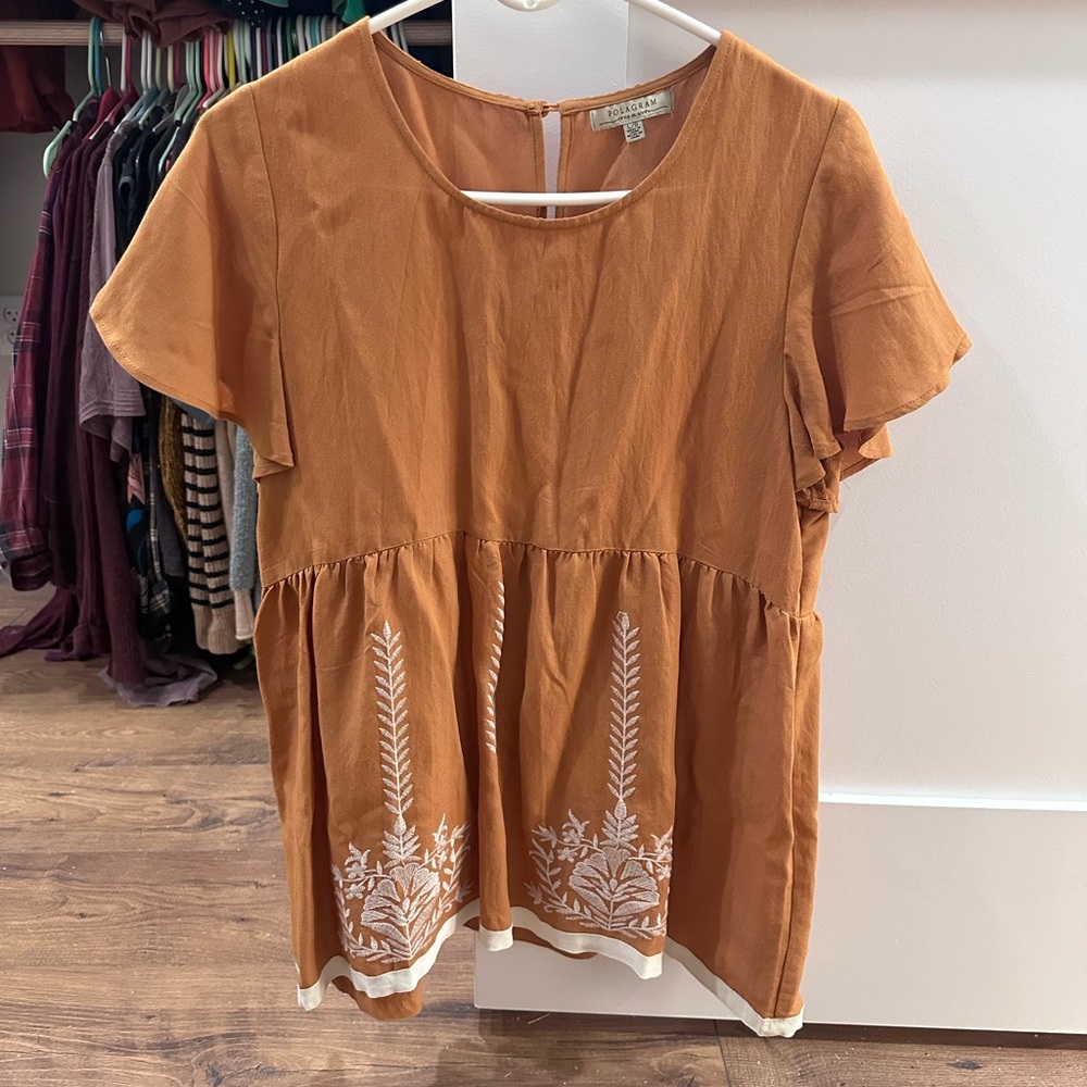 Embroidered top